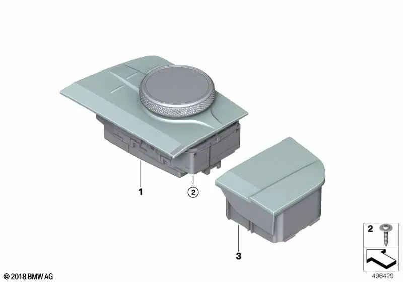 Cubierta del Controlador para BMW Serie 2 G87, Serie 3 G80, G81, Serie 4 G82, Serie 8 F91, F92, F93, G15, G16, X5 G05N, X6 G06 (OEM 65826995222). Original BMW