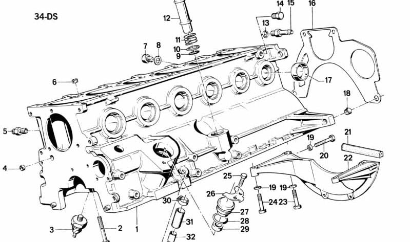 Juego de juntas de cárter libre de asbesto para BMW E30 (OEM 11111730874). Original BMW