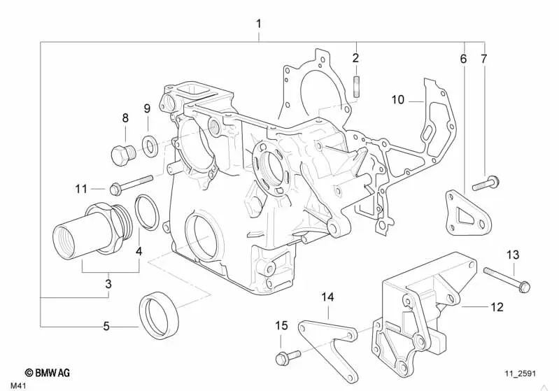 Plancha de soporte para BMW Serie 3 E36, Serie 5 E34, E39, Serie 7 E38 (OEM 11162243503). Original BMW