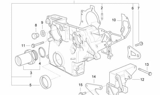 Soporte Lagerbock para BMW Serie 3 E36 (OEM 11162245775). Original BMW