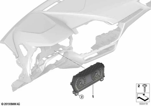 Combinación de Instrumentos para BMW F40, F44, G29 (OEM 62105A69520). Original BMW