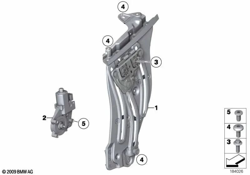 Faire une lunette arrière droite pour BMW Z4 E89 (OEM 51377198308). BMW d'origine.