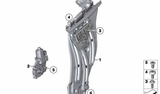 Left Power Window Motor OEM 67627046033 for BMW Z4 (E89). Original BMW