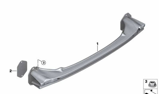 Rear bumper bracket OEM 51110050645 for BMW F52. Original BMW.