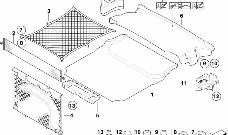 Puffer para BMW Serie 3 E93, E93N (OEM 51479128054). Original BMW