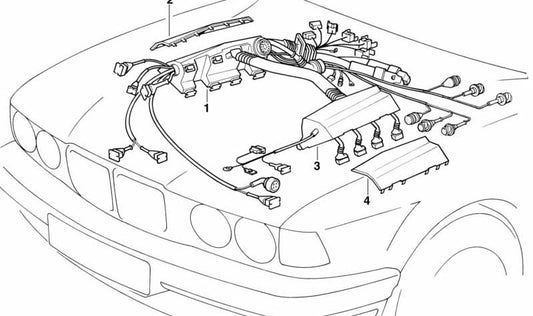 Cubierta superior izquierda para BMW Serie 7 E38 (OEM 12521733393). Original BMW