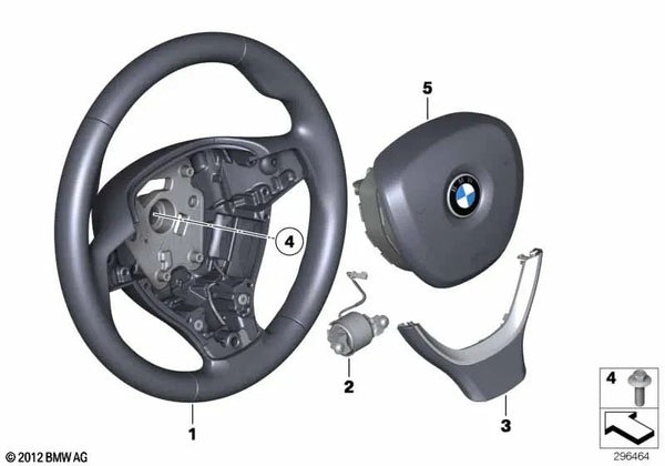 Volante Deportivo para BMW F07N, F10N, F11N, F18N (OEM 32306867297). Original BMW