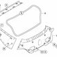 Revestimiento de la tapa del maletero derecha para BMW Z4 E86 (OEM 51473421582). Original BMW