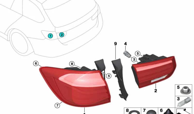 Cubierta izquierda canal de agua OEM 63217426593 para BMW F31. Original BMW.