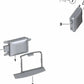 Left Lane Departure Warning Bracket for BMW 5 Series F07, F07N (OEM 66326782701). Original BMW.