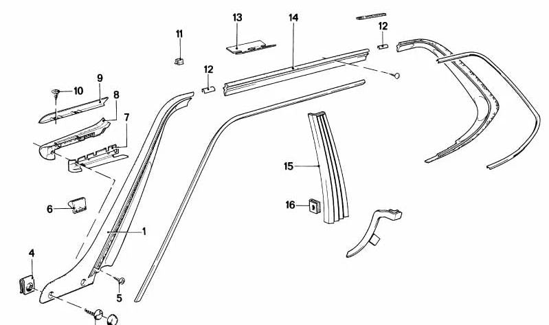 Füllstück para BMW Serie 6 E24 (OEM 51131859622). Original BMW