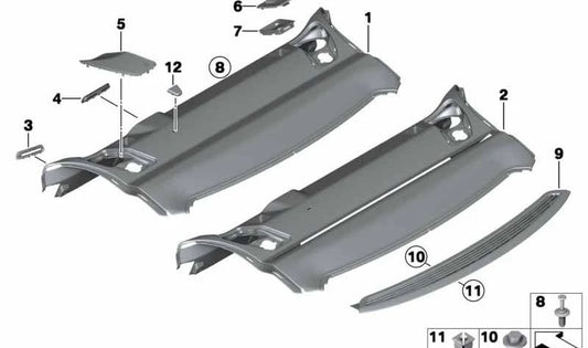 Currinilla Parasol Rollable OEM 51468054094 für BMW F06 (Serie 6 Grand Coupé). Original BMW.