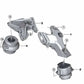 Soporte del motor derecho completo para BMW X5 E70N, X6 E71 (OEM 22116797920). Original BMW.