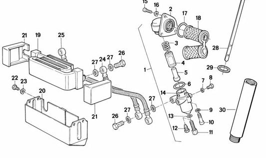 Junta tórica OEM 11421335380 para BMW E23, E24, E28, E30, E31, E32, E34, E36, E38, E39, E46, E53, Z3. Original BMW.