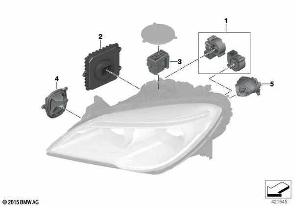 Módulo LED Intermitente izquierdo para BMW Serie 6 F06N, F12N, F13N (OEM 63117394905). Original BMW