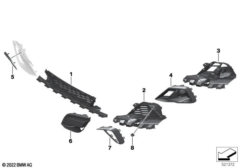 Cubierta para Gancho de Remolque para BMW Z4 G29 (OEM 51118073131). Original BMW.