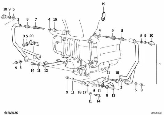 Casquillo espaciador para BMW Motorrad (OEM 46712303069). Original BMW Motorrad