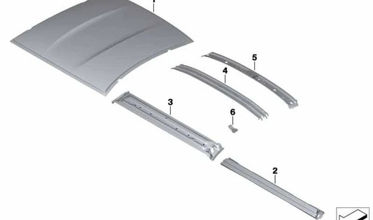 Side EMV mount for BMW F90, G30, F01, G12, F92, G15 (OEM 41317421676). Genuine BMW