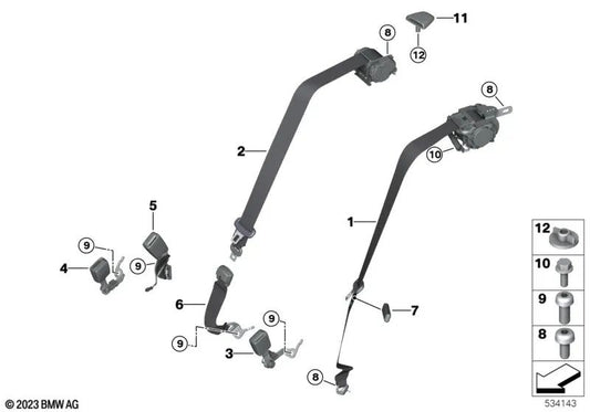 Sechskantschraube für BMW 4er G22, G82, 5er F90, G30, G31, G38, G60, 6er G32, 7er G70, 8er F91, G15, Z4 G29 (OEM 07119907474). Original BMW