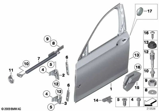 Front Right Door Stop for BMW F01, F01N, F02, F02N, F04 (OEM 51217177616). Original BMW