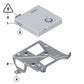 Soporte del Módulo de Sintonizador DAB/SDARS/TV para BMW Z4 E89 (OEM 65159136696). Original BMW.