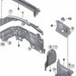 Cubierta de batería para BMW Serie 1 F52, Serie 2 F45, F46, F48, F49, X1 F48, X2 F39, MINI F54, F55, F56 (OEM 51717290817). Original BMW