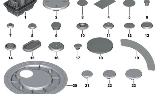 OEM ORIGINAL 51719622340 Alérateur pour BMW (compatibilité: série 1 F20 / F21, 2 séries F22 / F23 / F87, 3 F30 / F31 / F34, série 4 F32 / F33 / F36 / F82 / F83). BMW d'origine.