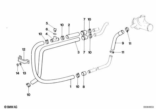 Entlüftungsventil für BMW E46, F30, F80 (OEM 64212161113). Original BMW.