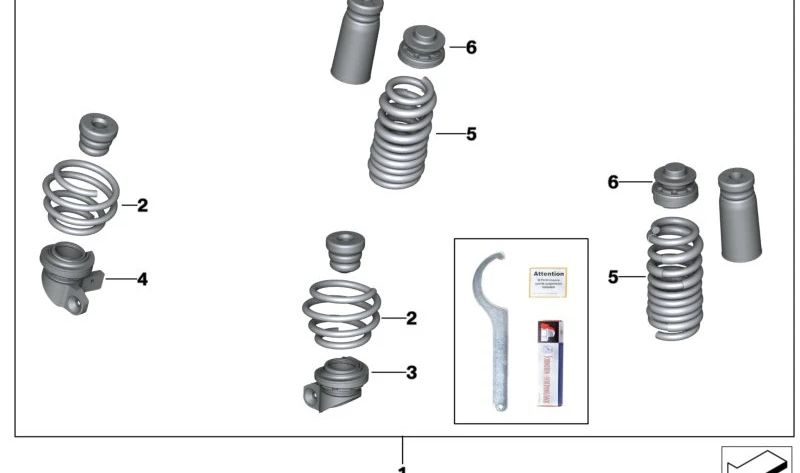 M Performance Sport Suspension Kit OEM 31305A87C79 for BMW G83. Original BMW.