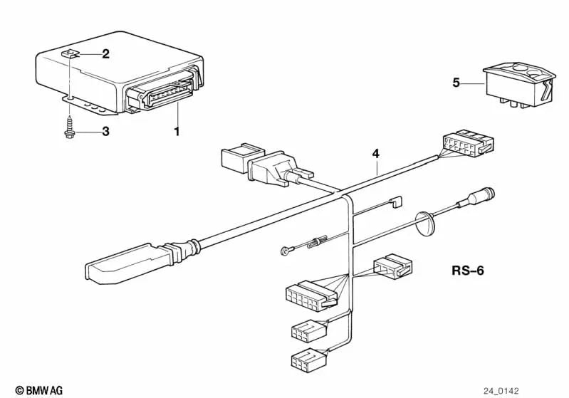 Reparación del Conector de la Transmisión para BMW Serie 3 E30, Serie 5 E28, E34, Serie 6 E24, Serie 7 E23, E32 (OEM 24631215953). Original BMW