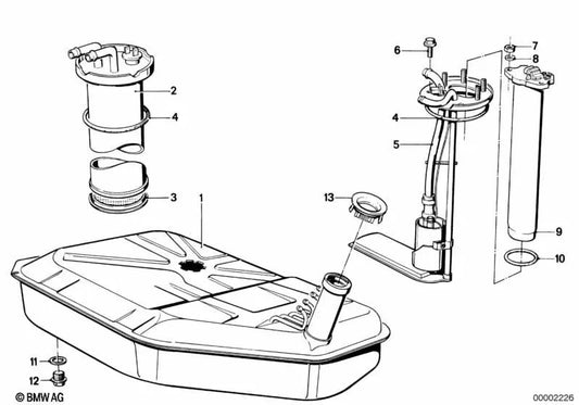 Sensor de inmersión para BMW Serie 7 E23 (OEM 16121118014). Original BMW