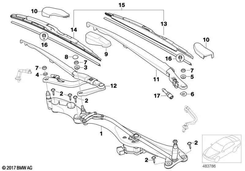 Einstellscheibe für BMW 7er E65, E66 (OEM 61617008971). Original BMW