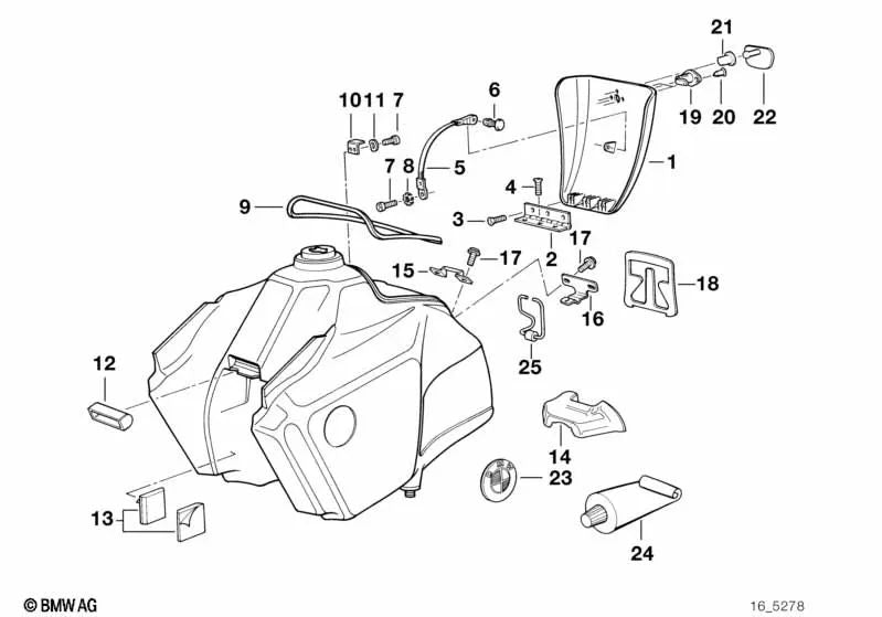 Support for BMW E46, E90, F30 (OEM 16112315153). Genuine BMW