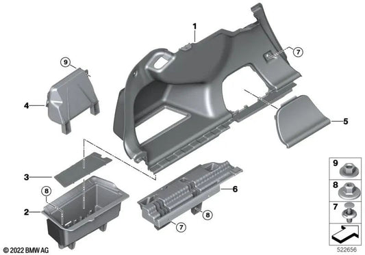 Absorbedor de impactos izquierdo para BMW Serie 3 G21, G21N Serie 4 G23, G83 (OEM 51479108444). Original BMW.