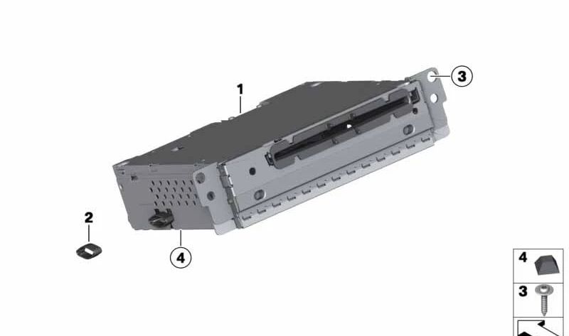 Radio BMW Professional CD para BMW F20, F21, F22, F31, F32, F33 (OEM 65129357987). Original BMW