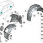 Cubierta del paso de rueda, parte delantera trasera derecha para BMW Serie 4 F82, F83 (OEM 51718056410). Original BMW