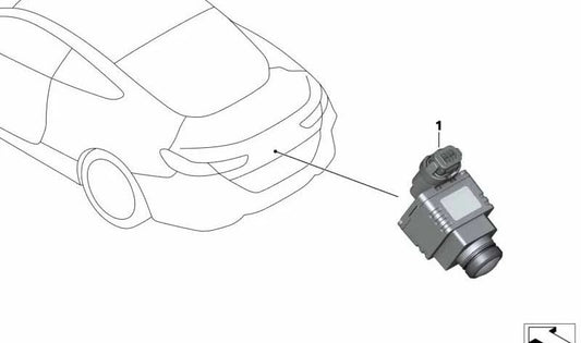 Câmera reversa para BMW 1 F40 Series, Série 2 F44, G42, G87, Série 3 G20, G21, G28, G80, Série 4 G22, G23, G26, G82, G83, Série 5 F90N, G30N, G31N, série 6 G32n, 7 G11n Series, G12N, Série 8 F91, F92, F93, G14, G15, G16, X3 F97N, G01N, G08, X4 F98N,