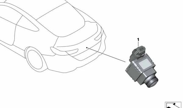 Cámara de marcha atrás para BMW Serie 1 F40, Serie 2 F44, G42, G87, Serie 3 G20, G21, G28, G80, Serie 4 G22, G23, G26, G82, G83, Serie 5 F90N, G30N, G31N, Serie 6 G32N, Serie 7 G11N, G12N, Serie 8 F91, F92, F93, G14, G15, G16, X3 F97N, G01N, G08, X4 F98N,