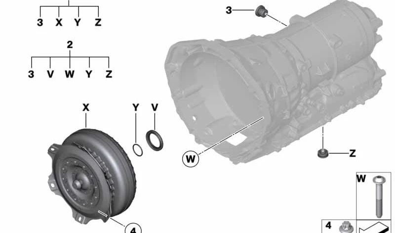 Kit de Reparación de Transmisión para BMW Serie 1 F20N, F21N, Serie 2 F22, F23, Serie 3 F30, F31, F34, G20, G21, Serie 4 F32, F33, F36, Serie 5 F10N, F11N, G30, G31, G38, Serie 6 G32, Serie 7 G11, G12, Serie 8 G14, G15, G16, X3 G01, G08, X4 G02, X5 F15, G