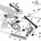 Radträger hinten rechts für BMW E90N, E91N (OEM 33326783654). Original BMW