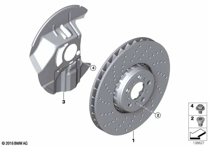 Guardabarros derecho para BMW Serie 5 E60, E60N, E61, E61N (OEM 34116767648). Original BMW.