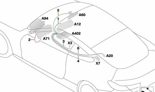 HSD Cable for BMW 8 Series G14, G15, G16 (OEM 61118800599). Genuine BMW