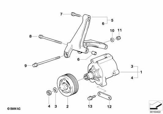 Träger para BMW E36 (OEM 11721318994). BMW original.