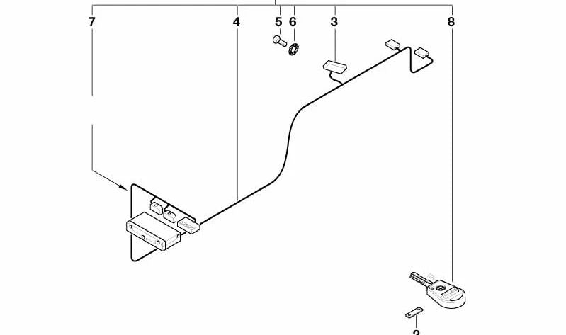 Couverture de télécommande OEM 66128373030 pour BMW E36, E46, E39, E38, E31, Z3. BMW d'origine.