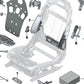 Juego de fijación para armazón de asiento para BMW Serie 5 F07, F10, F11, F90, G30, G31, G38, Serie 6 G32, Serie 7 F01N, G11, G12, i I20, X5 F15, G05, X6 F16, G06, X7 G07, XM G09 (OEM 52107314220). Original BMW