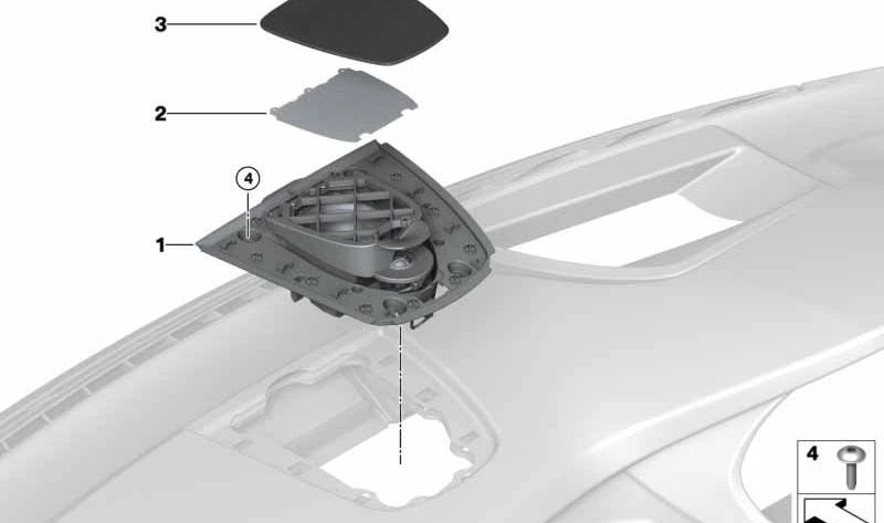 Evellecedora Cover Oemta Sheep 65139276511 pour BMW F15, F85, F16, F86. BMW d'origine.