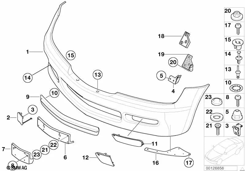 Coperchio laterale destro per BMW (OEM 51118398012). BMW originale.