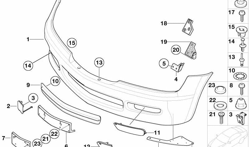 Abdeckung per BMW (OEM 51118397859). BMW originale