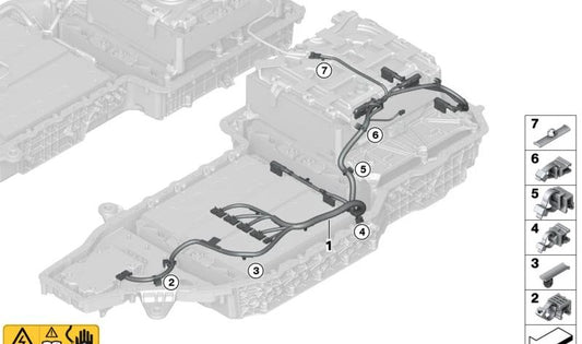 Cableado OEM 61278859063 para BMW {G05 (X5), G06 (X6)}. Original BMW.