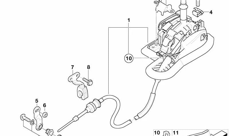 Schaltung Steptronic para BMW Serie 5 E60, E61 (OEM 25167546812). Original BMW